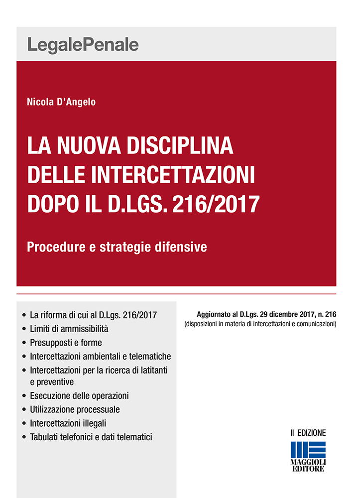 La nuova disciplina delle intercettazioni dopo il d.lgs. 216/2017